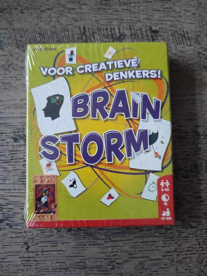 Brainstorm - 999 Games - Creatief Denkspel!, Hobby en Vrije tijd, Gezelschapsspellen | Bordspellen, Nieuw, Een of twee spelers