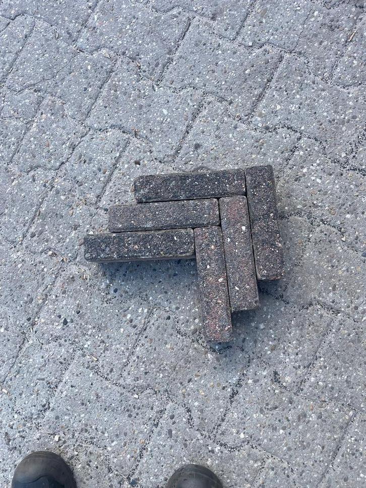 Beton Waalformaat Klinkers, Tuin en Terras, Tegels en Klinkers, Gebruikt, Klinkers, Beton, Minder dan 5 m², Ophalen