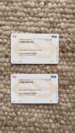 NS dagkaart 2 x, Tickets en Kaartjes, Trein, Bus en Vliegtuig, Eén persoon, Trein, Algemeen kaartje