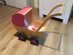 Houten poppenwagen, Kinderen en Baby's, Speelgoed | Poppen, Zo goed als nieuw, Overige typen
