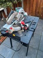 Metabo Afkortzaag - Gebruikt incl bankschroef en verstek bak, Doe-het-zelf en Verbouw, Gereedschap | Zaagmachines, Gebruikt, 70 mm of meer