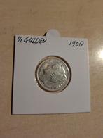 Zilveren 1/2 Gulden Wilhelmina 1908 - Zeer Fraai, Ophalen of Verzenden
