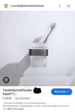 Luxe Tandenborstelhouder - Badkamer Accessoire, Ophalen of Verzenden, Zo goed als nieuw, Grijs, Overige typen