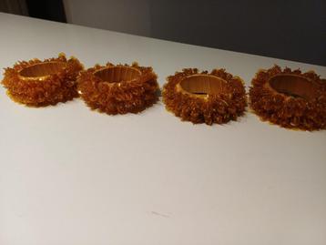 4 goud/bronskleurige servetringen ZARA HOME beschikbaar voor biedingen