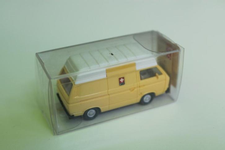 Wiking VW T3 Zwitserse Post met Hoog dak, Hobby en Vrije tijd, Modelauto's | 1:87, Zo goed als nieuw, Auto, Wiking, Ophalen of Verzenden