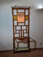 Antiek wandkapstok paraplubak spiegel 1920 Frans oud Artdeco, Antiek en Kunst, Ophalen of Verzenden