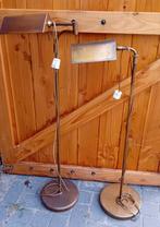 Twee klassieke messing vloerlampen  draaibaar, Huis en Inrichting, Lampen | Vloerlampen, Ophalen, Zo goed als nieuw