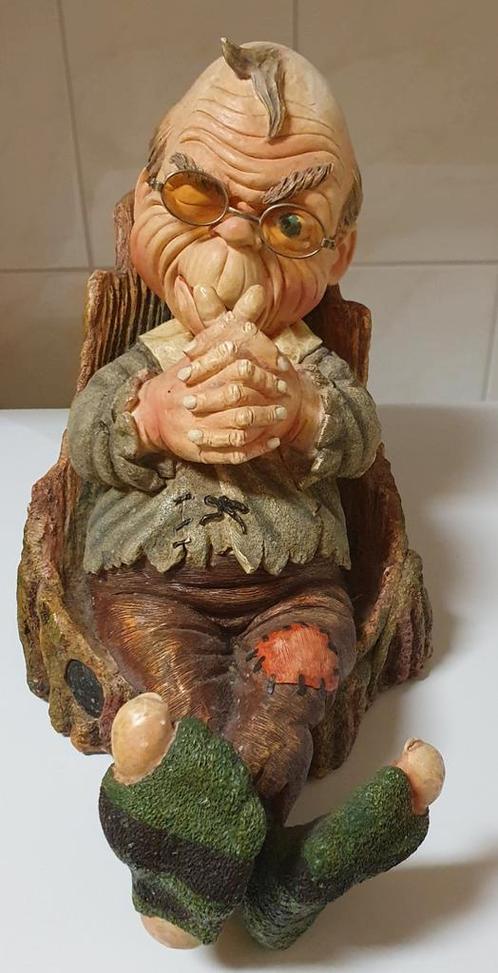 Mooi beeld Grote Opa Laaf, Antiek en Kunst, Kunst | Beelden en Houtsnijwerken, Ophalen of Verzenden