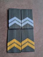 Twee sets rang emblemen Sgt Majoor KL, Verzamelen, Militaria | Algemeen, Ophalen of Verzenden, Landmacht, Nederland, Embleem of Badge