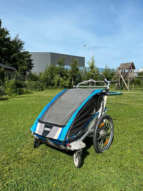 Thule Chariot CX2 fietskar incl. hardloopset, Fietsen en Brommers, Fietsaccessoires | Aanhangers en Karren, Gebruikt, Kinderkar