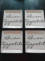 Riviera Maison Borden - Buon Appetito - Set van 4, Huis en Inrichting, Ophalen, Keramiek, Zo goed als nieuw, Bord(en)