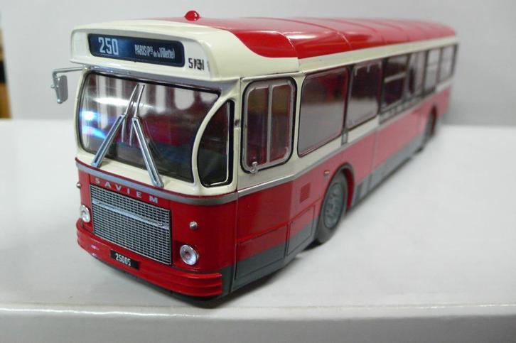 saviem sc10 ll-parijse stadsbus - 1/43 - spiegel los  1/43, Hobby en Vrije tijd, Modelauto's | 1:43, Gebruikt, Auto, Overige merken