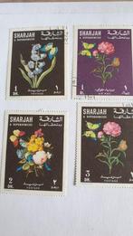 0991 sharjah bloemen, Postzegels en Munten, Postzegels | Azië, Verzenden