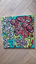 Uniek Gesigneerd schilderij Bidet  - 1992 "florus", Antiek en Kunst, Ophalen of Verzenden