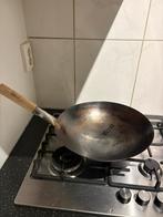 Wok (nooit gebruikt), Huis en Inrichting, Keuken | Potten en Pannen, Ophalen, Zo goed als nieuw, Gietijzer, Wok
