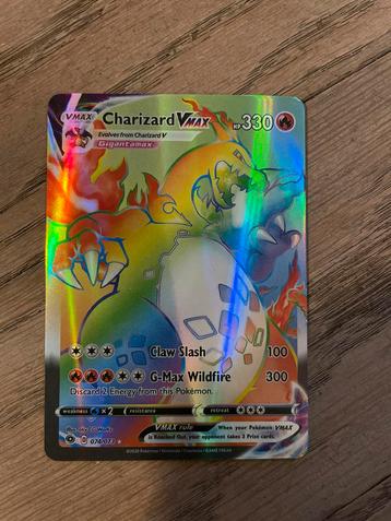 Charizard VMAX Pokémon Kaart beschikbaar voor biedingen