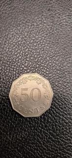 9##   Malta 50 cents 1972, Ophalen of Verzenden, Overige landen