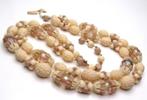 Vintage jaren 60 ketting collier met aparte kralen, Ophalen of Verzenden