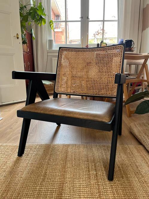 Webbing Fauteuil, Huis en Inrichting, Fauteuils, Zo goed als nieuw, Hout, Riet of Rotan, 50 tot 75 cm, Minder dan 75 cm, Ophalen