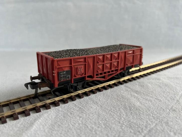 Fleischmann 5012 DB Europ hogeboordwagon met lading, Hobby en Vrije tijd, Modeltreinen | H0, Gebruikt, Wagon, Gelijkstroom, Fleischmann