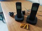 Unieke Panasonic dect telefoon set, Ophalen of Verzenden, Stralingsarm, 2 handsets, Zo goed als nieuw