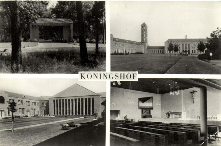Koningshof - Veldhoven - 4 afb - 1966 gelopen, Verzamelen, Ansichtkaarten | Nederland, Ongelopen, Noord-Brabant, Voor 1920, Ophalen of Verzenden