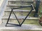 Fixed gear / baanframe 59 cm – mat zwart, Ophalen, Gebruikt, Racefiets, Frame