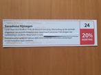 Sanadome Nijmegen 20% korting maximaal 4 personen, Tickets en Kaartjes, Drie personen of meer, Kortingsbon, Spa of Sauna