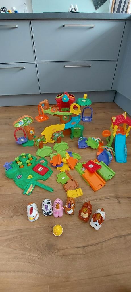VTech Zoef Zoef Dieren Set met Baan en Onderdelen, Kinderen en Baby's, Speelgoed | Babyspeelgoed, Gebruikt, Overige typen, Met geluid