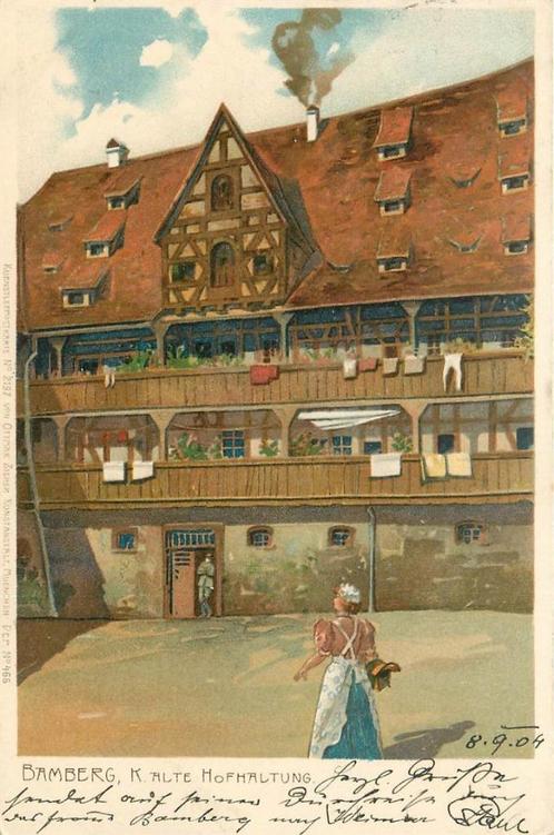 (379-018-009) Bamberg Alte Hofhaltung, Verzamelen, Ansichtkaarten | Buitenland, Duitsland, Ophalen of Verzenden