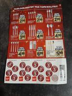 Vomar zegels voor Berghoff bestek 2.1/2 zegel kaartjes, Verzamelen, Ophalen of Verzenden