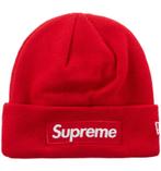 Supreme New Era Beanie (fw23) red, Nieuw, Pet, Supreme, One size fits all