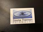 2x dagentree sauna Zuidwolde, Tickets en Kaartjes, Twee personen, Cadeaubon, Spa of Sauna