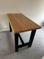 Prachtige op maat gemaakte bartafel massief eikenhout staal, NVT, Zo goed als nieuw, NVT, Ophalen