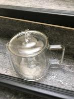 Glazen dubbelwandige theepot 1.7 liter, Ophalen, Gebruikt, Overige typen, Glas