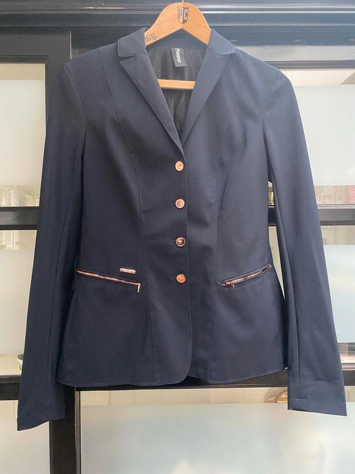 Pikeur wedstrijdjasje donker blauw mt 176 (S), zgan, Dieren en Toebehoren, Paardrijkleding, Zo goed als nieuw, Dames, Kinderen