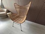 HK Living Rotan stoel (egg chair), Huis en Inrichting, Ophalen, Zo goed als nieuw, 50 tot 75 cm, Riet of Rotan