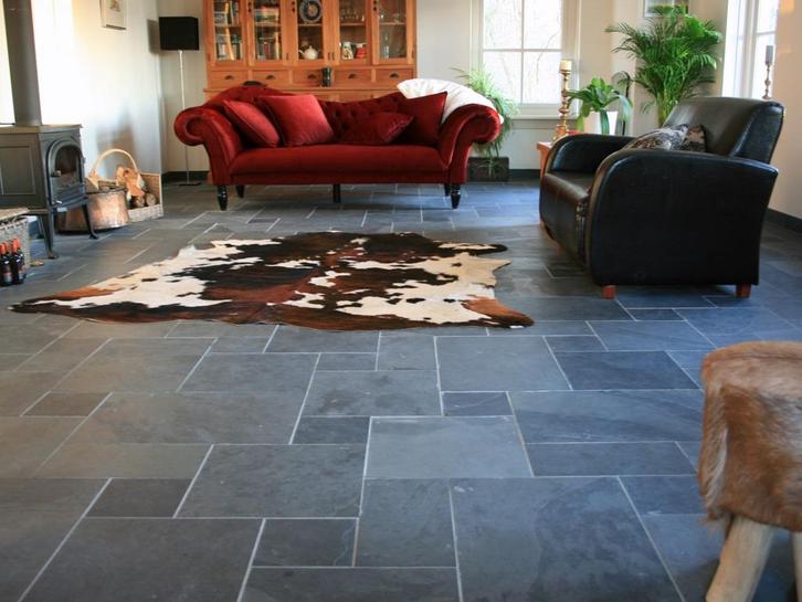 leisteen vloertegels Mustang Black Slate wildverband, Doe-het-zelf en Verbouw, Tegels, Nieuw, Vloertegels, Ophalen