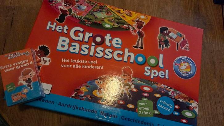 Het grote basisschool spel + uitbreiding groep 4, Hobby en Vrije tijd, Gezelschapsspellen | Bordspellen, Ophalen