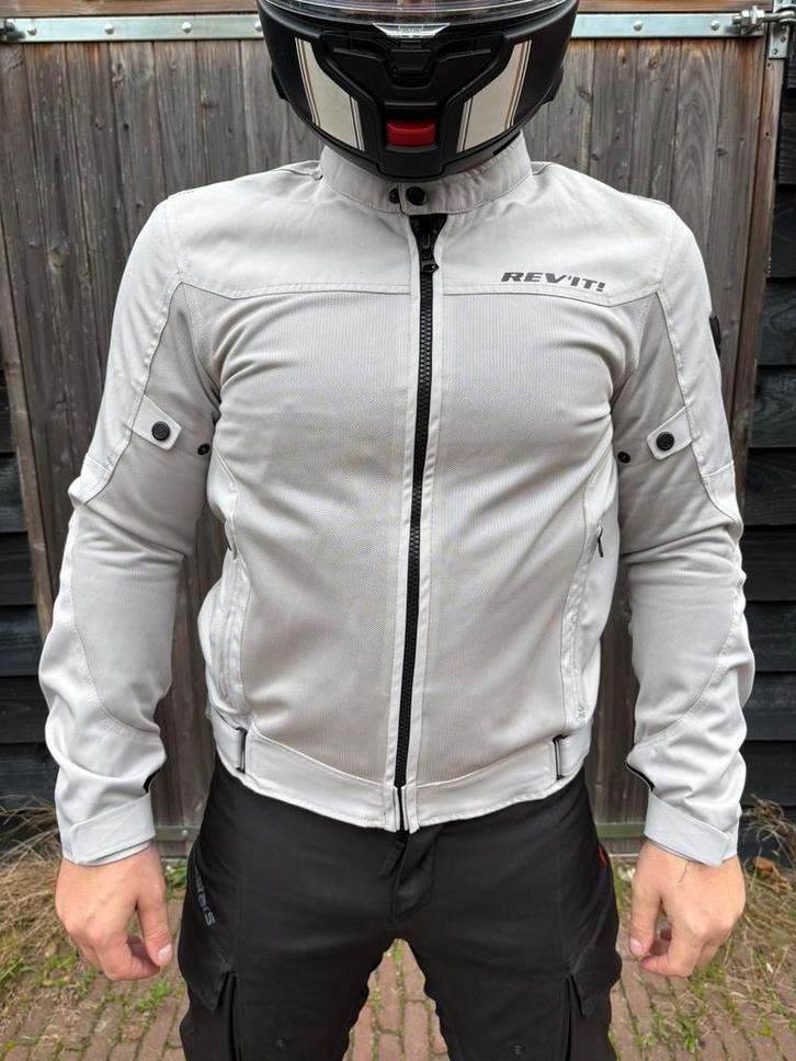 Rev’it Eclipse zomerjas grijs maat Large, Motoren, Kleding | Motorkleding, Jas | textiel, Tweedehands, Ophalen of Verzenden