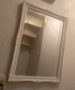 Witte spiegel, Huis en Inrichting, Woonaccessoires | Spiegels, Ophalen, Minder dan 50 cm, Zo goed als nieuw, Minder dan 100 cm