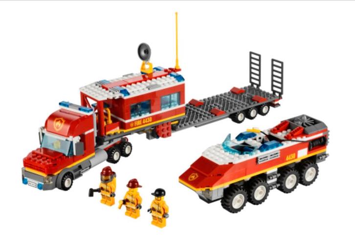 Lego City 4430 - Brandweer Transporter (compleet), Kinderen en Baby's, Speelgoed | Duplo en Lego, Gebruikt, Lego, Complete set