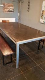 Grote tafel eettafel granito 240 x 115, Huis en Inrichting, Tafels | Eettafels, Overige materialen, Gebruikt, 100 tot 150 cm, 200 cm of meer
