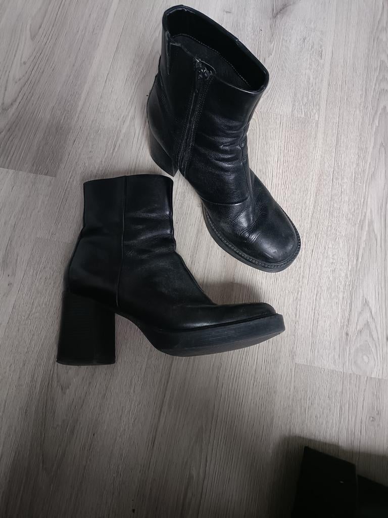 Anna Field Enkellaarsjes Maat 42, Ophalen of Verzenden, Zo goed als nieuw, Zwart