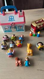 Fisher price little people huisje en mini bus, Ophalen of Verzenden, Gebruikt, Speelset