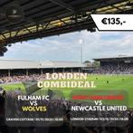 Tickets Fulham - Wolves & West Ham - Newcastle (Combideal), Losse kaart, Twee personen, November, Buitenland