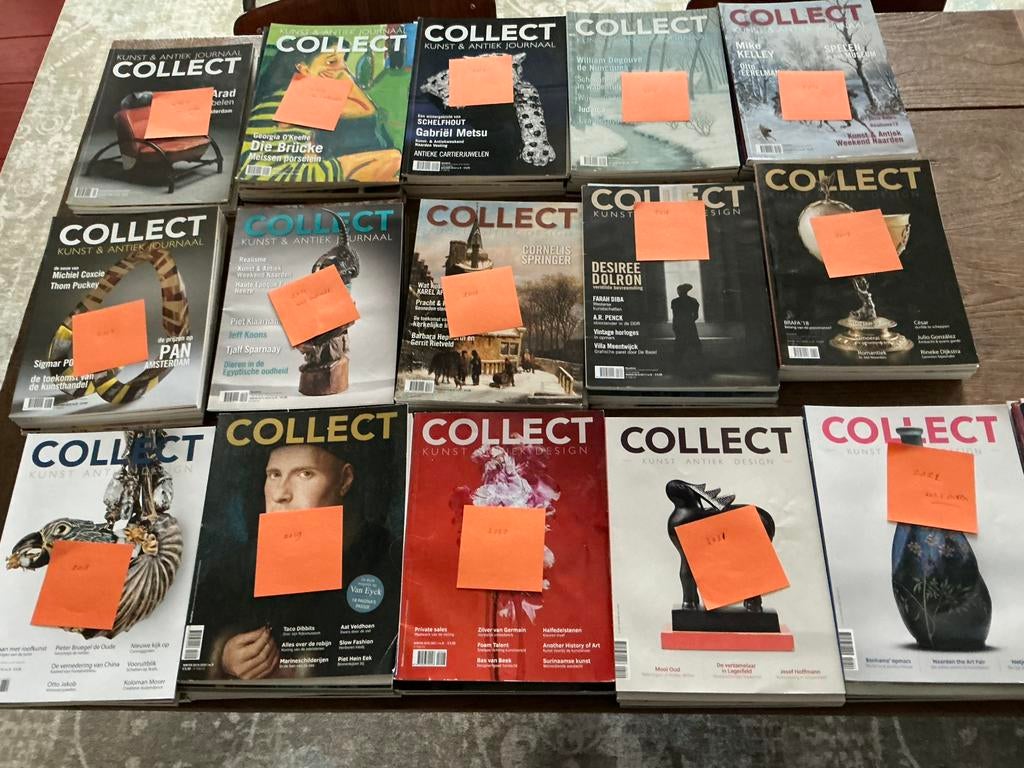 Tijdschrift COLLECT, 16 vrijwel complete jaargangen, Ophalen, Gelezen, Overige typen
