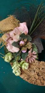 muurhanger kunstbloemen op kurkrand, Huis en Inrichting, Woonaccessoires | Wanddecoraties, Ophalen of Verzenden, 'T Olde Gre-j
