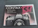 Contax 137 camera gebruiksaanwijzing, Audio, Tv en Foto, Ophalen of Verzenden, Zo goed als nieuw, Compact, Overige Merken