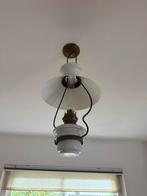 Witte Olielamp Hanglamp, Ophalen, Gebruikt, Glas, 50 tot 75 cm